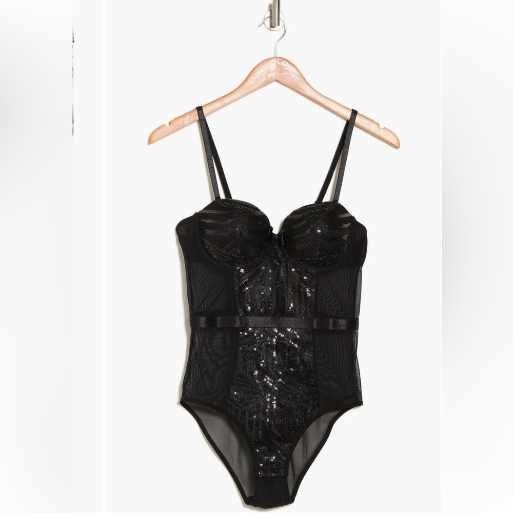 Black Sequin Bodysuit